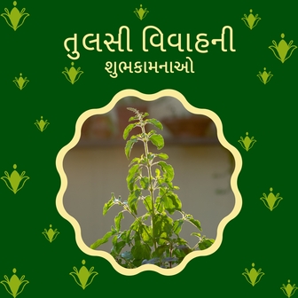 તુલસી વિવાહ 2025 ની શુભકામનાઓ | Tulsi Vivah 2025 Wishes & Status in Gujarati